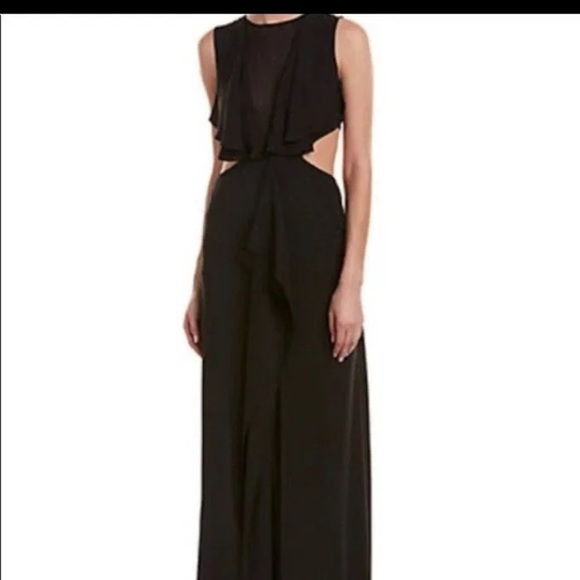 BCBGMAXAZRIA FIONA Gown silky georgette embellished SZ 6 NWT - Picture 3 of 16